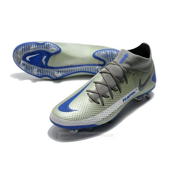 Nike Phantom Generative Texture Elite DF FG Plata Azul